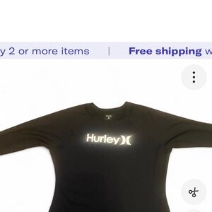 Hurley Classic Black Crewneck Top